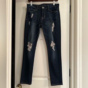 flying Monkey Dk Wash Ripped Skinny Jeans
